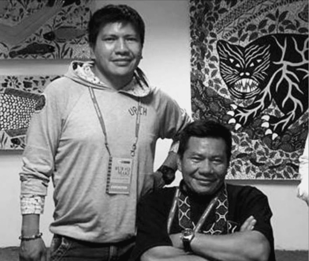Retrato de Roldán y Harry Pinedo